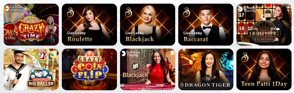 Jeux de casino en direct WOOMBET CASINO