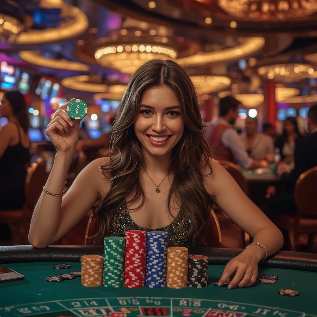 bonus dans les mains d'un homme au WoomBet Casino