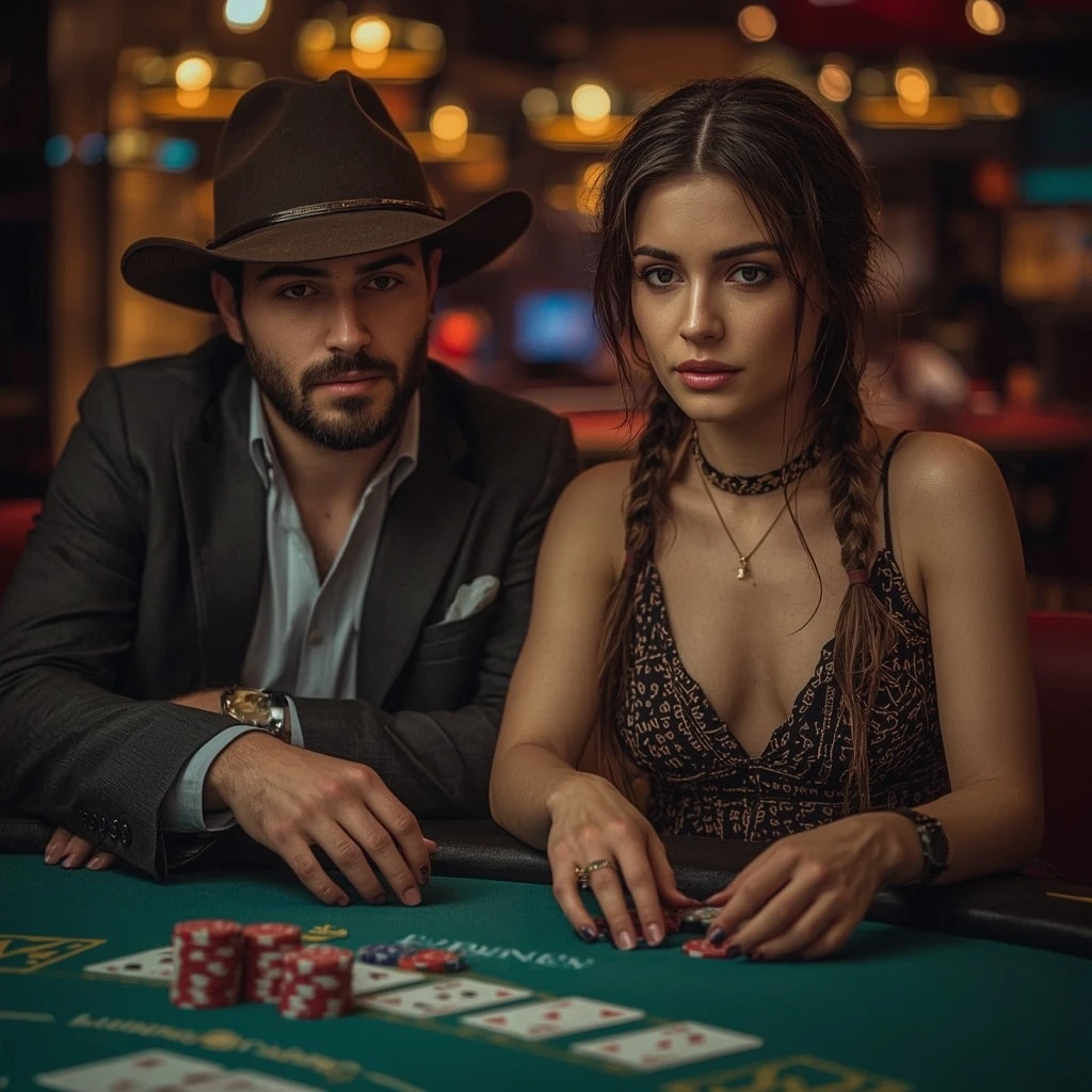 photo de deux joueurs de poker WoomBet Casino